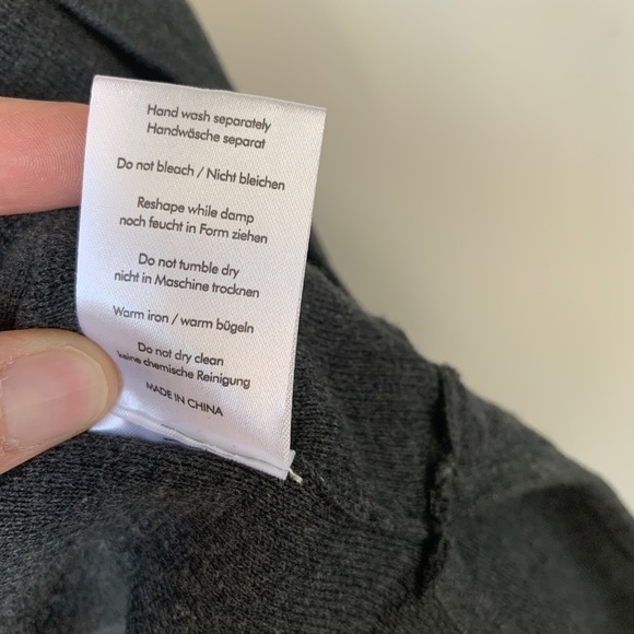 Wrap London Gray Organic Cotton Open Cardigan Size 12 - Picture 9 of 10